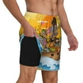 thumbnail image 3 of Fotbe Animals on Noah's Ark1 Men’s Swim Trunks Quick Dry Swim Shorts Board Shorts with Mesh Lining-Large, 3 of 9