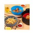 thumbnail image 2 of Round Air Fryer Liner Non-Stick Silicone Basket Reusable Air Fryer Accessories Silicone Material 3 Colors for Air Fryer, 2 of 11