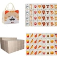 thumbnail image 2 of CYFW 8 Animals Pattern+8 Foods Pattern Seaside Escape Game Blocks Mahjong Sets with 65 Tiles 30mm Flag and Ball Pattern with Handbag for Spring Picnic Party Gift., 2 of 7