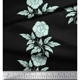 thumbnail image 2 of Soimoi polyester Crepe Fabric Leaves & Floral Artistic Decor Fabric Printed Yard 52 Inch Wide, 2 of 5
