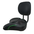 thumbnail image 3 of QualitChoice Bike Seat with Backrest Back Support Portable Saddle Saddle Tricycle Bicycle Green 33x30cm, 3 of 6