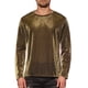 thumbnail image 1 of Camiseta de manga larga INSPIRE CHIC de malla transparente para hombres, camiseta de fiesta de club S dorada, 1 of 6