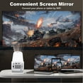thumbnail image 3 of Mini Proyector Portátil Con WiFi 6 Y 5.0, Proyector Inteligente 1080P FHP, Soporte Proyector De Películas Decodificación 4K, 11, Automático, 3 of 7