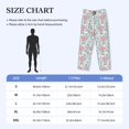thumbnail image 4 of Honiee Cute Rabbit And Heart for men - a sleek fusion of Straight Pajama Pants, versatile Lounge Pants, and cozy Sleepwear, all rolled into one-Small, 4 of 6