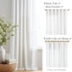 thumbnail image 3 of Cortinas de Lino Suave Jinchan Blanco Roto 160x160 cm 2 Paneles, 3 of 9
