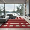 thumbnail image 2 of ODIKA 8'x10' Washable Area Rug Non-Shedding, Easy Care, Patriotic Door Striped Motif Border Independence Welcome July Flowing Dynamic for King Size Bedroom Under Bed, Master Suite, 2 of 7