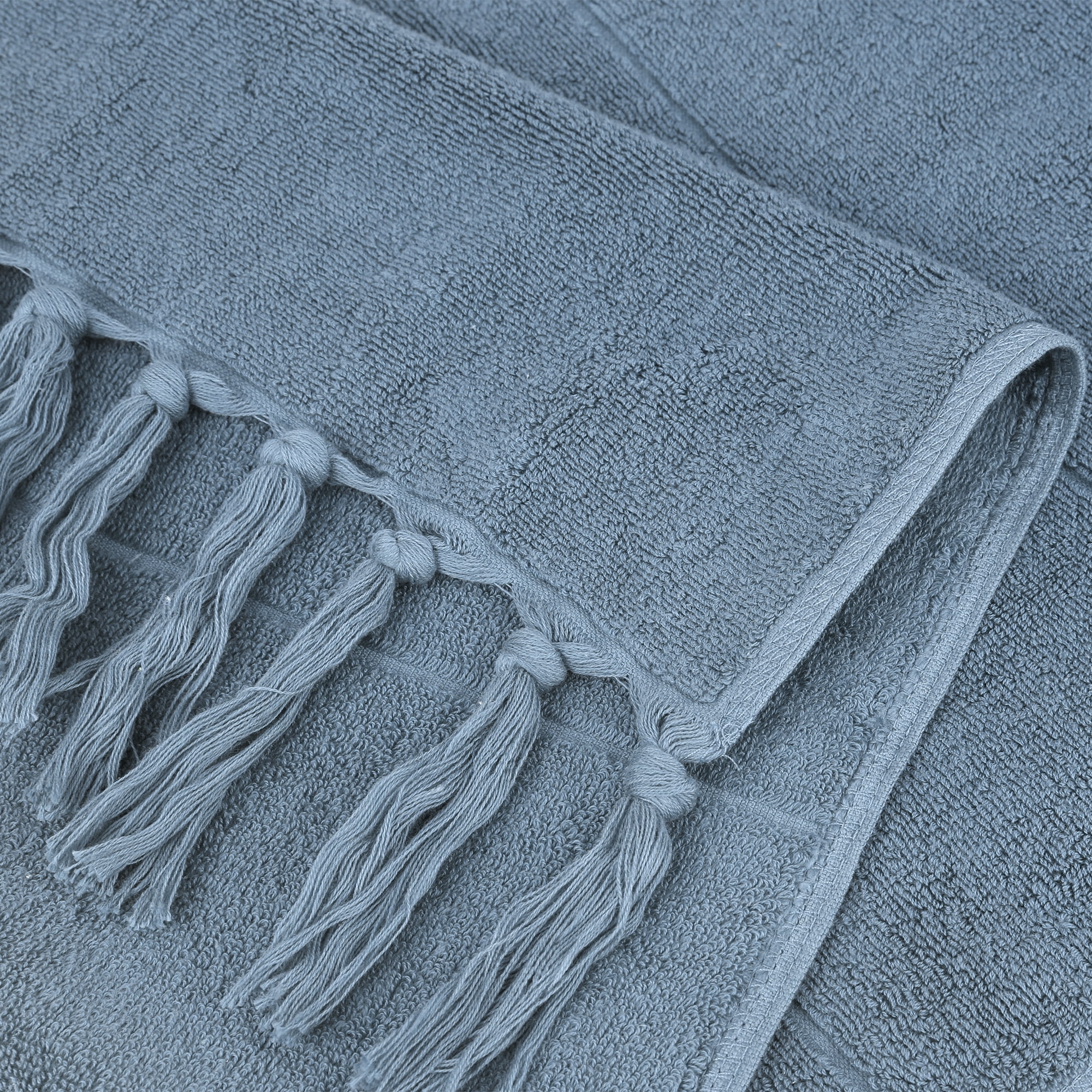 Unique Bargains 3 Pack Striped and Solid Absorbent Soft Cotton Hand Towel for Bathroom Blue/Light Purple 14" x 30"/13" x 29"
