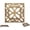 Gold With Black, variant on Comfify Cast Iron Trivet, 6.5" Square Decorative Hot Pot Holder with Rubber Feet