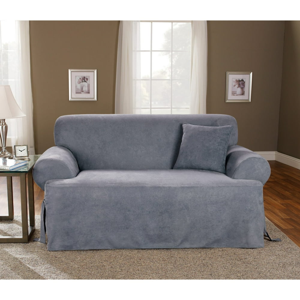 Sure Fit Soft Suede TCushion Loveseat Slipcover
