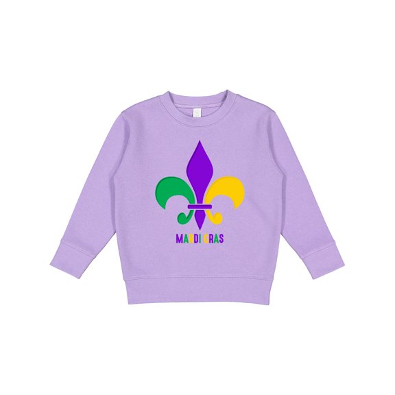 Inktastic Mardi Gras Fleur De Lis Toddler Sweatshirt