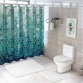 thumbnail image 7 of Orinice Ombre Blue Shower Curtain, Modern Geometric Shower Curtain for Bathroom, with 12 Hooks Polyester Fabric Waterproof Shower Curtain Set Machine Washable Decorative Shower Curtain 60x72, 7 of 7