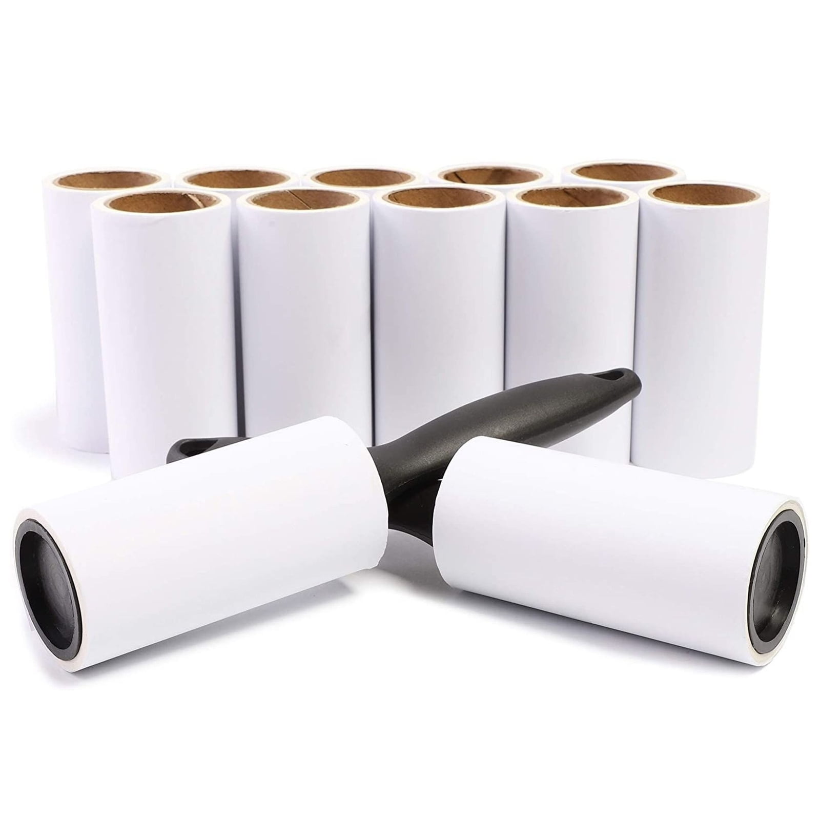 12 Piece Lint Roller for Clothes with 10 Refills, Sticky Pet Hair Remover, 696 Sheets Total