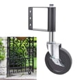thumbnail image 3 of Ruedas de de , Rueda Giratoria Cargada de Caucho, Rueda de Puerta de Ajuste Automático, Absorción de Golpes, Lanzador de Trabajo Pesa 5 pulg, 3 of 8