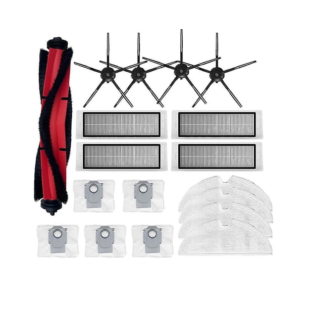 Cepillo principal Cepillo lateral Filtro Hepa Bolsa de polvo Paño de fregona para robot aspirador Q5 Q5+ Hy
