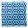 thumbnail image 4 of Bimba Blue Aztec Geometric Printed Pure Silk Scarf Neck Wrap Summer Hair Bandanas For Women 40 x 80 Inches, 4 of 6