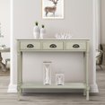 thumbnail image 2 of Urbanest Burlington Wood 3-drawer Console Hallway Table Roast Oyster Farmhouse,Oriental, 2 of 5
