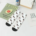 thumbnail image 5 of Uemuo Dachshund On A Skateboard Printed Crew Socks, Moisture-Wicking Socks, Athletic Socks for Men Breathable Cushion Socks Casual Sport Socks for Running Traveling, 5 of 6