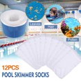 thumbnail image 2 of Calcetines de nylon para skimmer de piscina - Filtro de malla fina - Tamaño 22x13cm - Atrapa hojas y restos de pelo - para piscinas enterradas y elevadas - Paquete de 12 recambios para agua limpia, 2 of 8