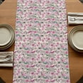 thumbnail image 5 of Table Runners 36 Inches Long Dress Scarves, Vintage Pink Flower Farmhouse Kitchen/Dining Table Runner, Short Coffee Tablerunners, Spring Floral Leaves Pastoral Birds Plants 13x36 Inch, 5 of 9