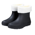 thumbnail image 5 of Ticikt Rain Boots for Men Women, Waterproof Rubber Boots with Unique Design, Comfort Lightweight Work Mud Boots, Garden Boots for Farming Gardening Fishing,Color:Black,Size:36, 5 of 6