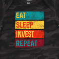 thumbnail image 4 of Inktastic Stock Broker Eat Sleep Invest Repeat Boys or Girls Baby Bodysuit, 4 of 5
