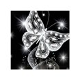 thumbnail image 3 of Dalazy Black White Butterfly Rhinestone Painting Cross-stitch Needlework 5D Embroidery Picture Drawing Needlework Stitchwork, 3 of 9