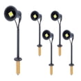 thumbnail image 1 of 5Pcs Miniature Spotlight Model Black Metal ABS For Sand Table Decoration Mini Craft Enthusiasts DIY Decoration, 1 of 8