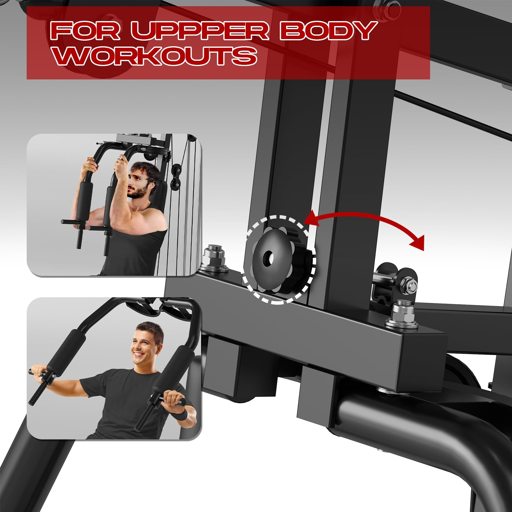 COZONY Home Gym All in One Weight Machine, Multifunction Workout Station with 100Lbs Weight Stack, Full Body Workout Machine for Strength Training