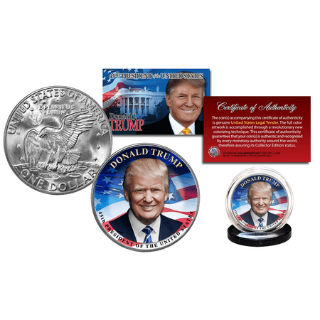 - DONALD TRUMP Pres. Official Genuine Legal Tender IKE EISENHOWER $1 Dollar Coin