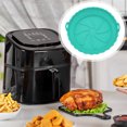 thumbnail image 1 of Air Fryer Silicone Baking Tray Circular Oil Drained Air Fryer Pad Microwave Oven Silicone Baking Tray, 1 of 7