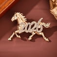 thumbnail image 4 of Misright Exquisite 3D Chinese Zodiacs Horse Brooch Pin Realistic Design Alloy Perfect for Gifting, 4 of 8
