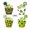 Green-A, variant on JeashCHAT 4 Pcs St. Patrick's Day Placemats Green Shamrock Shaped Drink Coasters Clover Coasters for for Kinds of Cups, Irish Gift Home Decor