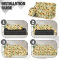 thumbnail image 6 of Xoenoiee Sunflower Butterfly Print 3 Seats Recliner Slipcovers Pieces Stretch Reclining Sofa Chair Covers Washable Couch Cover Furniture Protector with Side Pockets, 6 of 7
