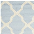 thumbnail image 5 of SAFAVIEH Cambridge Liam Geometric Wool Runner Rug, Light Blue/Ivory, 2'6" x 14', 5 of 7