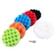 thumbnail image 1 of Kit de 7 almohadillas de pulido de esponja de 4 pulgadas para encerar y pulir, adaptador de taladro M10 para pulidora de automóviles, 1 of 5