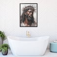 thumbnail image 3 of Aarocafa Black Frame African American Jesus Christ Canvas Art-Christian Faith Wall Decor 20x24"|Black Men Spiritual Inspiration|African American Religious Poster|Bold Spiritual Decor for Home Church, 3 of 7