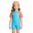 thumbnail image 2 of One Piece Swimsuit for Girls Black Casual Hawaiian Soft Sun Protection Girls Cutout One-Piece Bathing Suit for Cute Swimwear 9-18y, 2 of 6