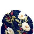 thumbnail image 4 of Jordan Manufacturing 49" x 20.5" Rose Garden Navy Floral Rectangular Outdoor Adirondack Chair Cushion with Back Strap, 4 of 8