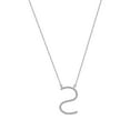 thumbnail image 4 of Imperial 1/20Ct TDW Diamond Alphabet S Pendant Necklace for Women in Sterling Silver, 4 of 6
