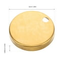 thumbnail image 7 of ADDHAT Toilet Seat Hinge Covers Stainless Steel Golden Decorative for Bathroom Use, 7 of 7