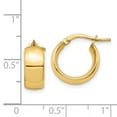 thumbnail image 3 of Leslie's Real 14kt Yellow Gold 6mm High Polished Hoop Earrings; for Adults and Teens; for Women and Men, 3 of 3