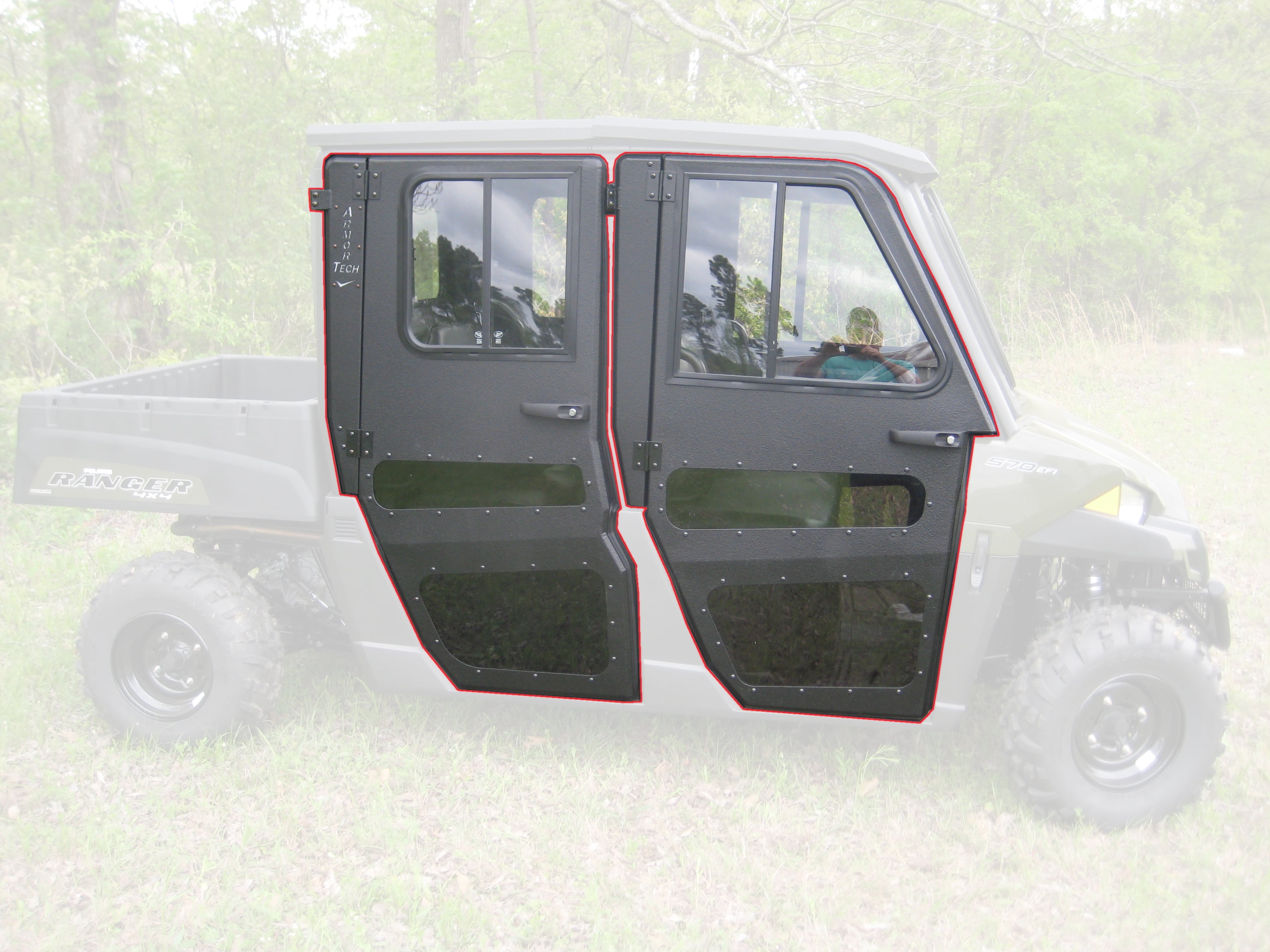 Fits Polaris Ranger 570 Crew Midsize Doors Only for Cab Enclosure