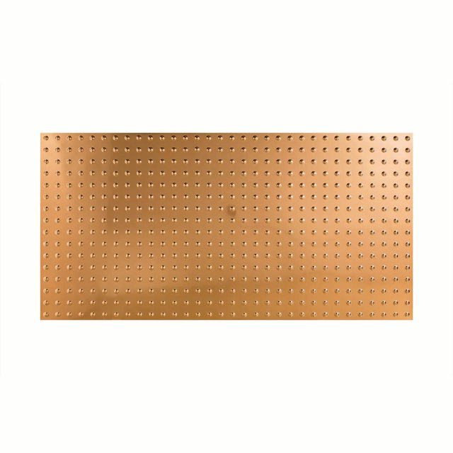 FASÄDE Easy Installation Dome Polished Copper Wall Panel (4' x 8' Panel)