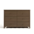 thumbnail image 6 of Art of Nursery by Storkcraft Casablanca 6 Drawer Nursery Dresser, Hazelnut, 6 of 14