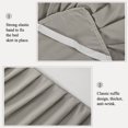 thumbnail image 4 of PiccoCasa Pleated Bed Skirts Polyester Solid Dust Ruffle 14 inch Drop, Light Gray, 4 of 6