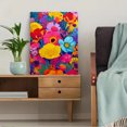 thumbnail image 5 of Vibrant Red Poppy Flower Canvas Print Wall Art for Living Room Bedroom Office Hotel Hallway Entryway Decor, 5 of 8