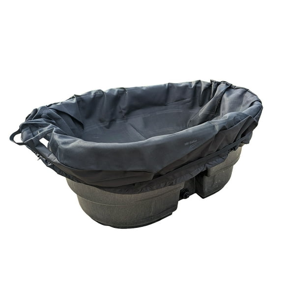 Polar Protector 100-Gallon Oval Mesh Insert Stock Tank Cover – Debris & Predator Barrier for Livestock, Poultry & Fish