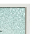 thumbnail image 3 of Kate and Laurel Sylvie Turquoise Beach from Above 2 Framed Canvas Wall Art by Amy Peterson Art Studio, 28x38 White, Decorative Coastal Beach Art for Wall, 3 of 9