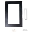 thumbnail image 1 of Maceta de pared moderna Colgador de plantas Colgando Plantas artificiales fotografía Formas Titulares de macetas Florero para cactus Jardín floral Negro 30x20x4.5cm, 1 of 9