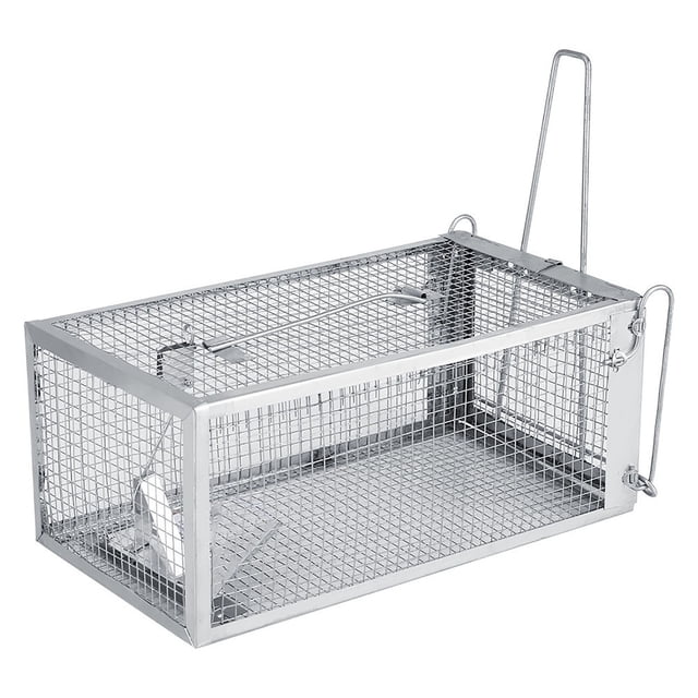 Jaula trampa para ratones, 26,2*14*11,4 cm Jaula trampa para ratas Trampa para ratones Trampa para ratas adaptada para la perfección